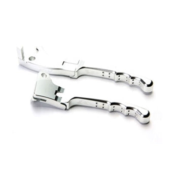 NCY Folding Brake Levers (Disk Type, Silver); TNG, Diamo, Roketa