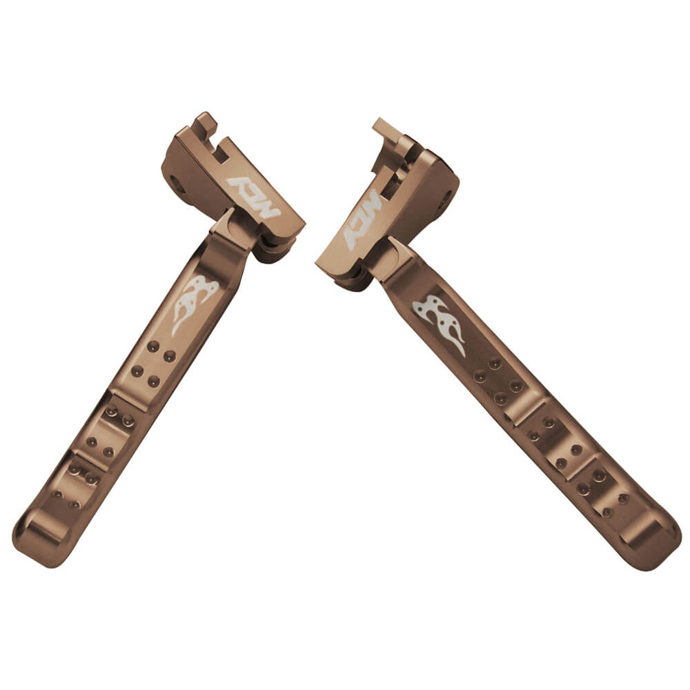 NCY Folding Levers (Drum Type,Bronze); Honda, Yamaha, Puch