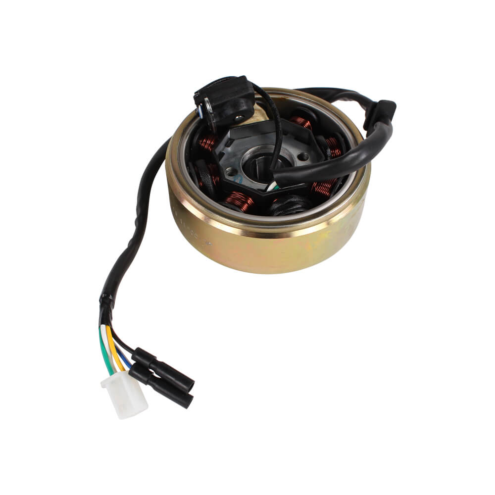GY6 125/150cc Stator & Flywheel Kit - 8-Coil, 5-Wire AC