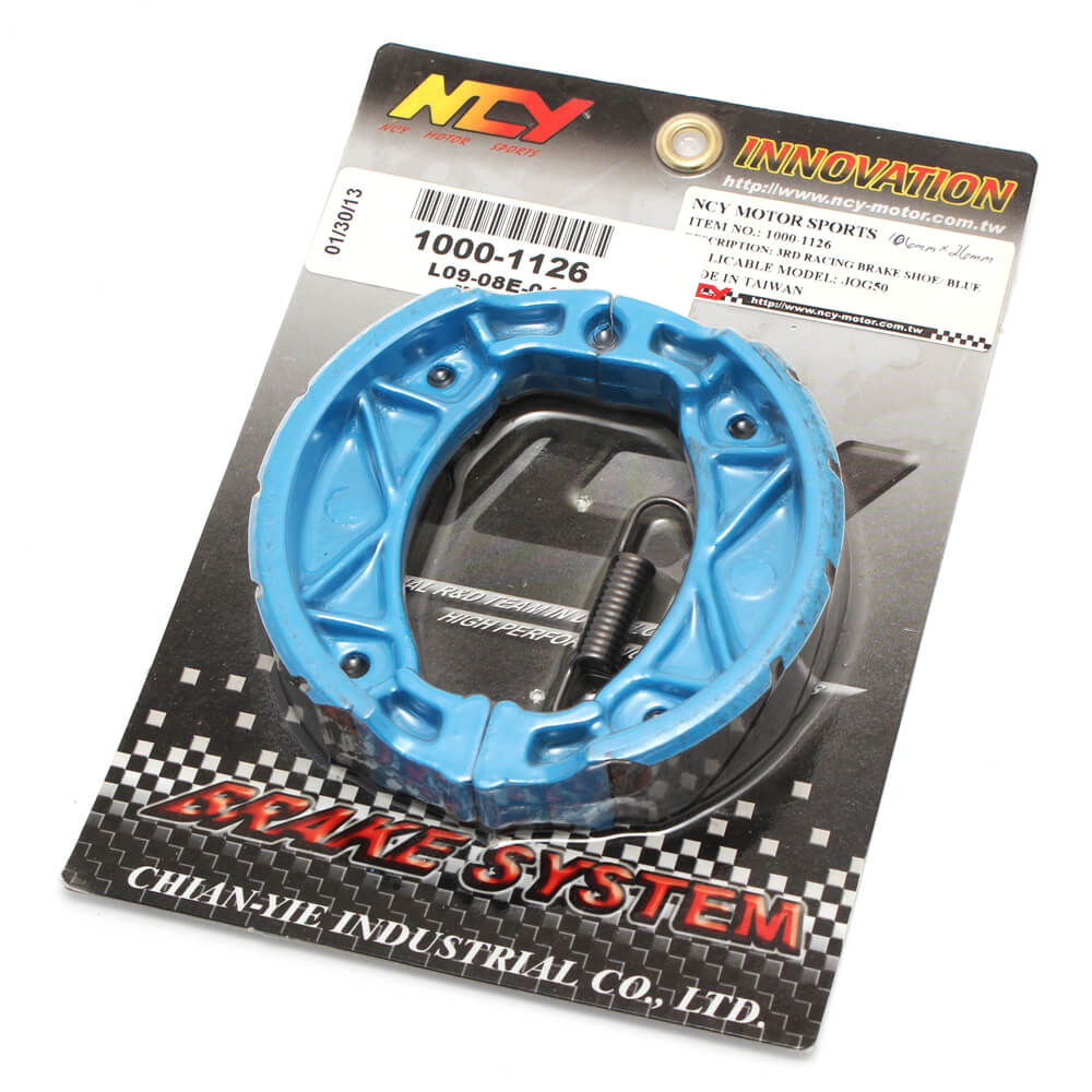 NCY Brake Shoes (Blue); 139QMB, Minarelli