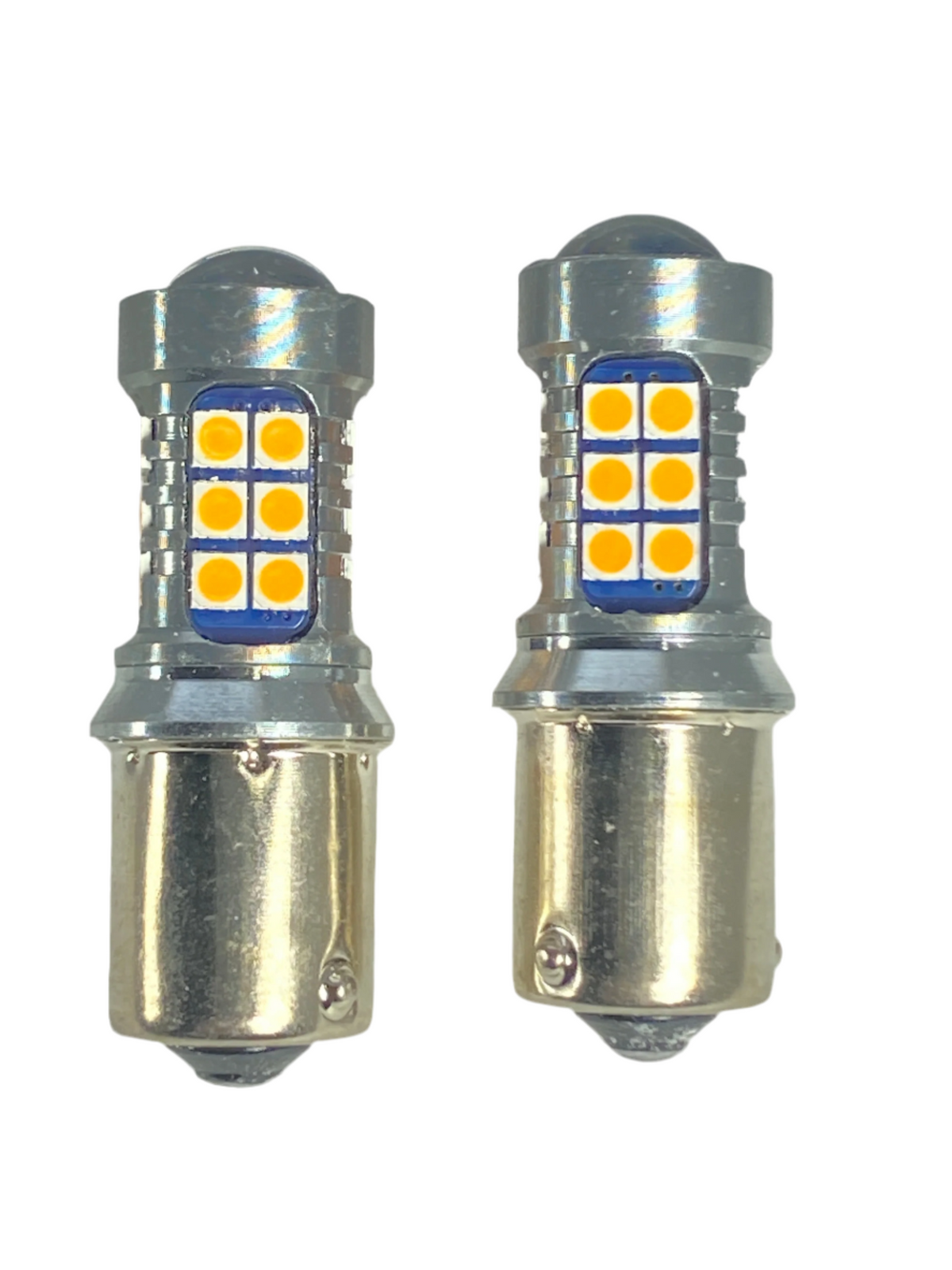LED Turn Signal Bulb Set 1156 BAU15S - Amber (2 Bulbs)