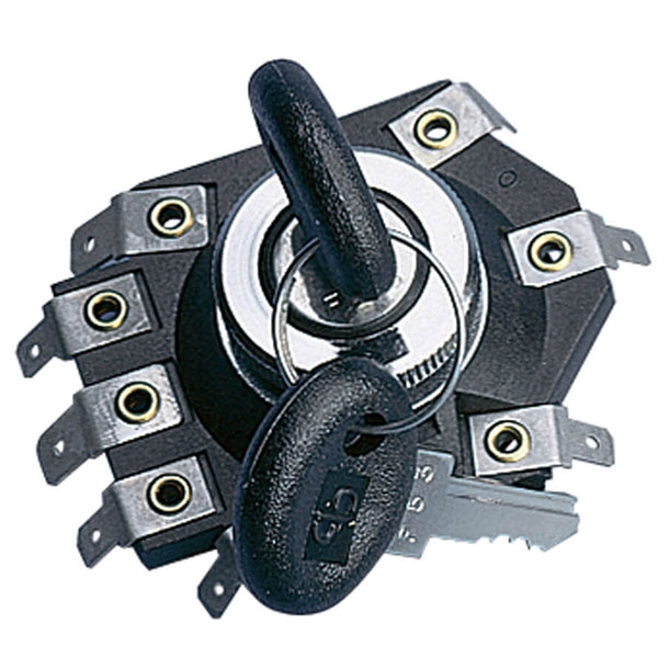 Prima Vespa Ignition Switch w/ Keys - Vespa P Series 8-Pole