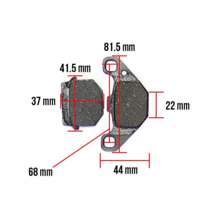 Prima Brake Pads; Piaggio, TGB, Roughhouse 2018+, Genze