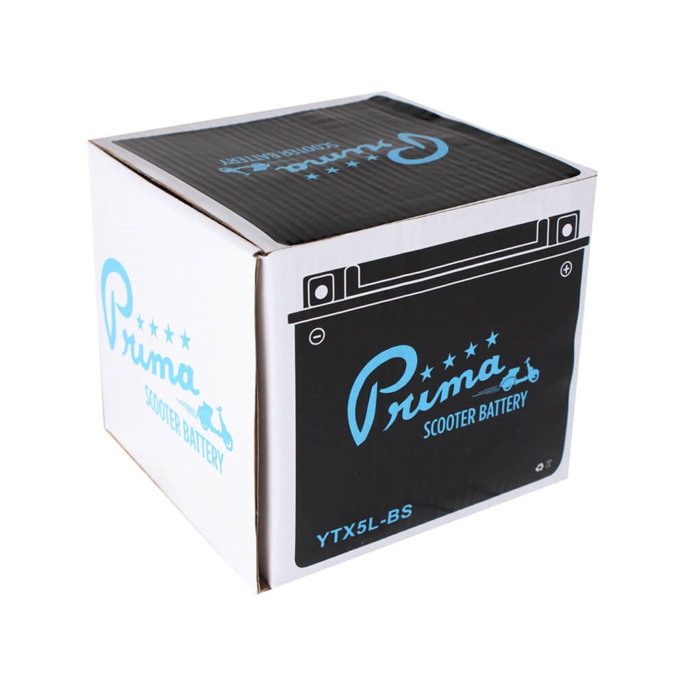 Prima YTX5L-BS Battery; Scooters ATVs Motorcycles 12V4Ah - view 3