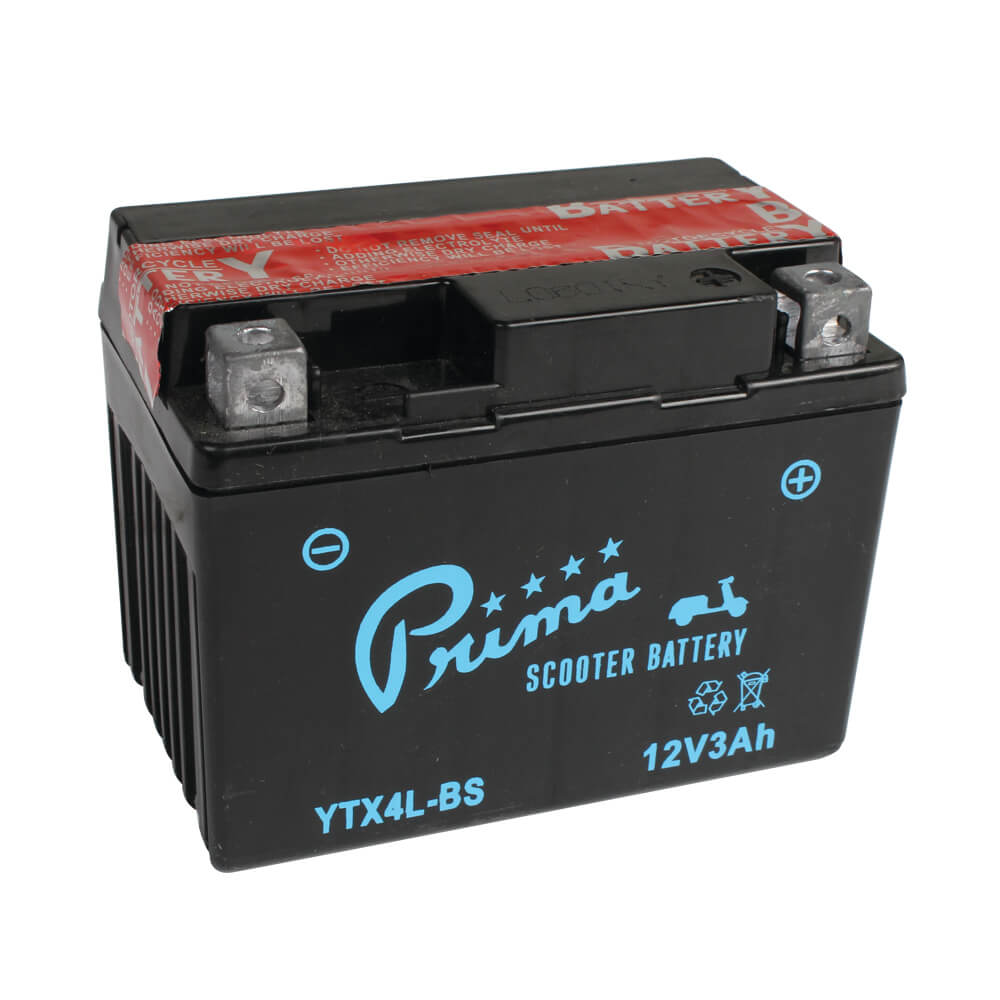 Prima YTX4L-BS Battery; Scooters ATVs Motorycles - view 2