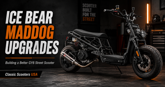 Custom Ice Bear Maddog Upgrades: Building a Better GY6 Street Scooter