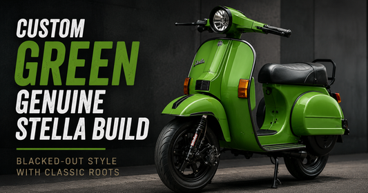 Custom Green Genuine Stella Scooter Build | Classic Scooters USA