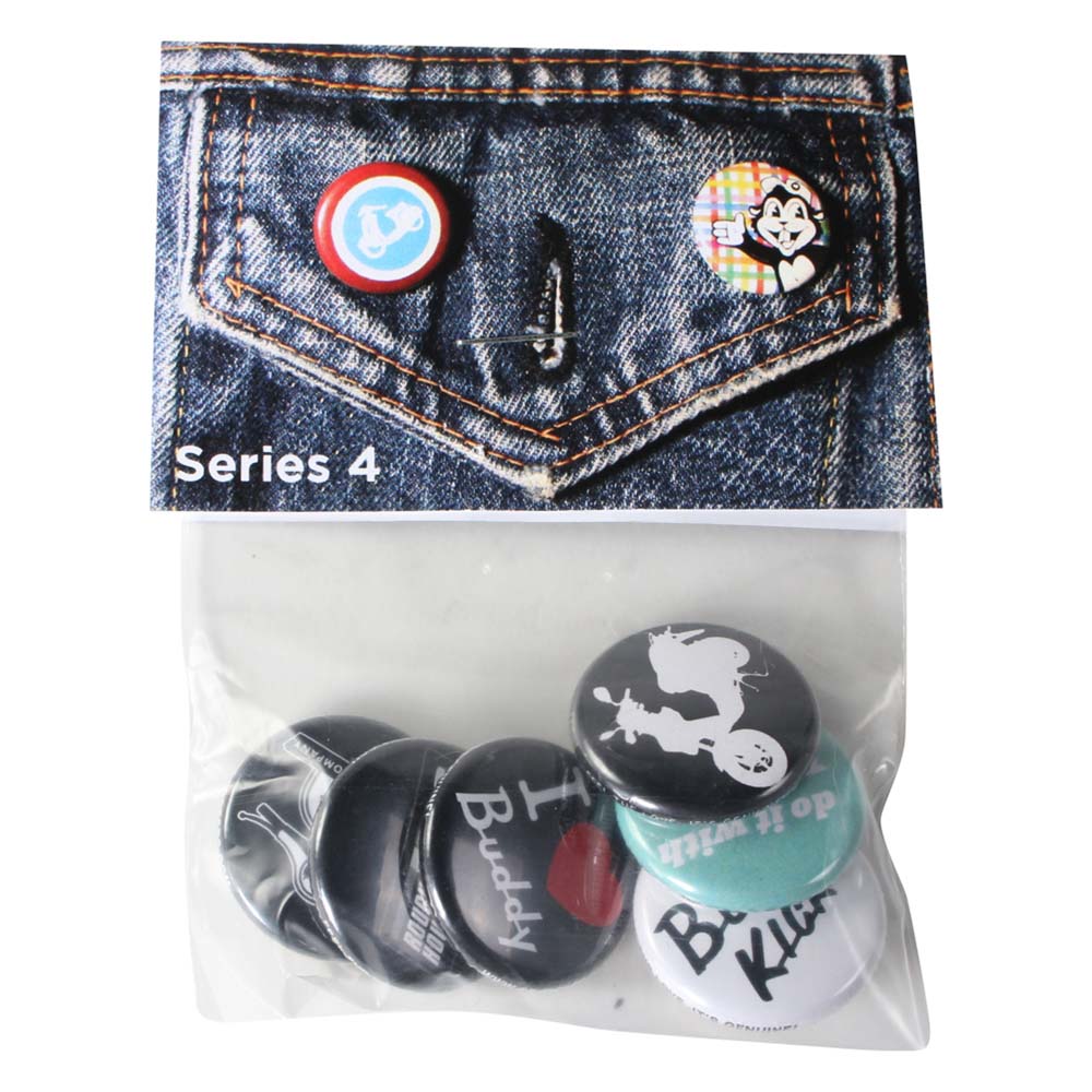 Scooter Buttons (6pk, 1", Series 4, Genuine Scooters) - view 2