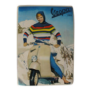 Mini Tin Sign (Vespa, Alpine Lady, 6" x 8")