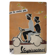 Mini Tin Sign (Vespa, Vespizzatevi, 6" x 8")