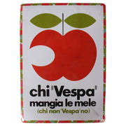 Mini Tin Sign (Vespa, Apple, 6" x 8")