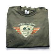 Long Sleeve T-Shirt (Scooterworks Vintage, Olive)