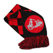 Scooter Hooligan Scarf (Red Argyle)