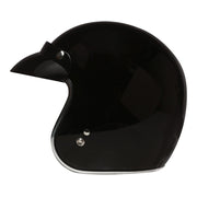 Prima Helmet (Black, 3/4 Open Face); Genuine Color Matched