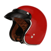 Prima Helmet (Red, 3/4 Open Face); Genuine Color Matched