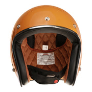 Prima Helmet (Tangerine, 3/4 Open Face); Genuine Color Match