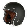 Prima Helmet (Matte Black, 3/4 Open Face); Gen Color Matched