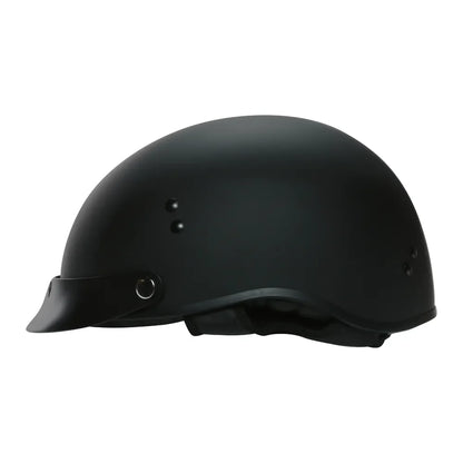 Prima Half Helmet w/ Peak Visor - Matte Black - view 4