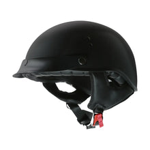Prima Half Helmet w/ Peak Visor - Matte Black