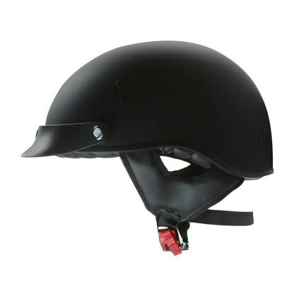 Prima Half Helmet w/ Peak Visor - Matte Black - view 2