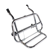 Cuppini Chrome Front Rack; Vespa Primavera and Sprint