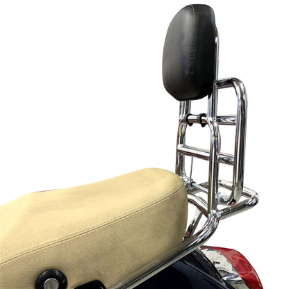 Prima Rear Rack (Backrest,Chome); Vespa LX50 and 150 - view 3