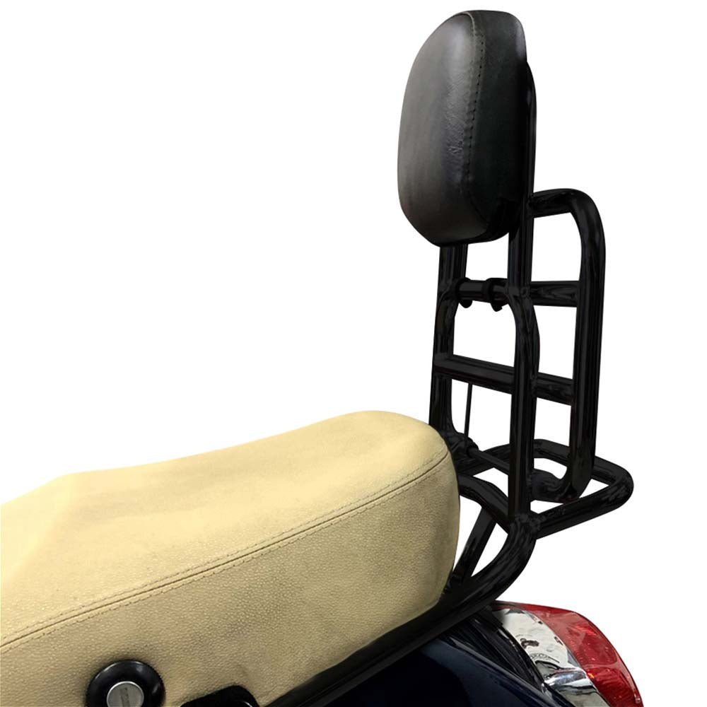 Prima Rear Rack (Backrest,Black); Vespa LX50 and 150 - view 3
