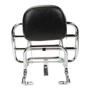 Prima Rear Rack (Backrest,Chrome); Buddy Kick