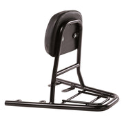 Prima Rear Rack (Backrest, Black); Genuine Brio