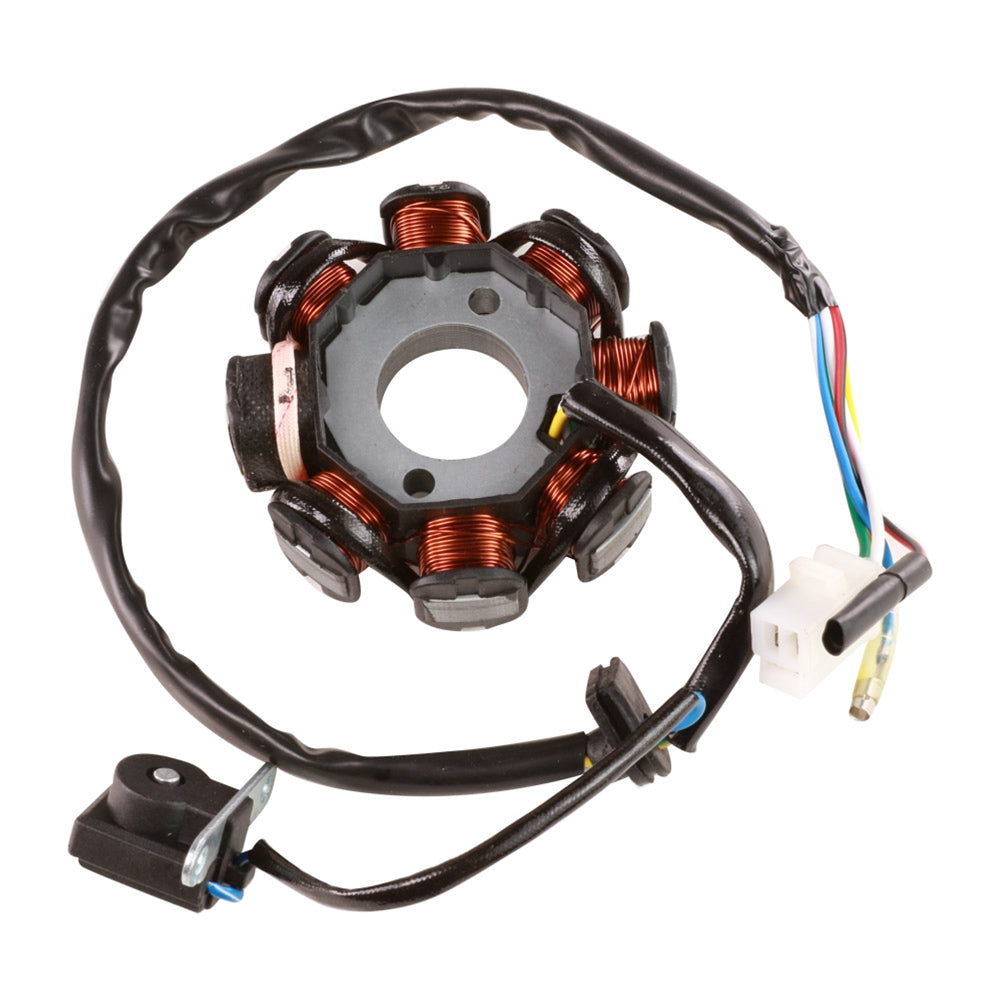 Blue Line Stator (8 Coil, 5 Wire); 139QMB GY6 50cc - 150cc