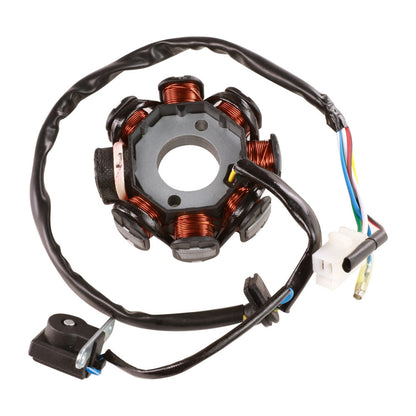 Blue Line Stator (8 Coil, 5 Wire); 139QMB GY6 50cc - 150cc