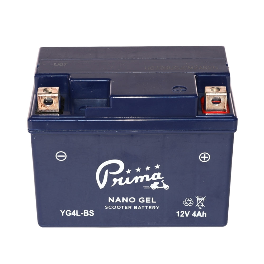 Gel Battery (12V YG4L-BS); Genuine 50cc, Vespa ET2