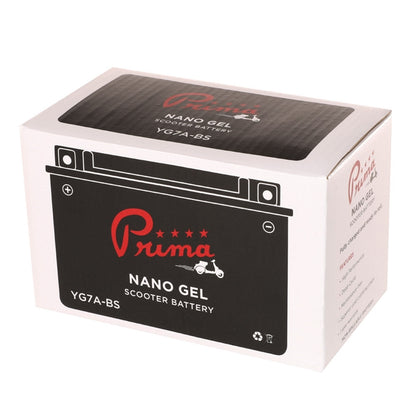 Prima Gel Battery 12V YG7A-BS); Genuine 125/150/170i, CSC Go - view 3