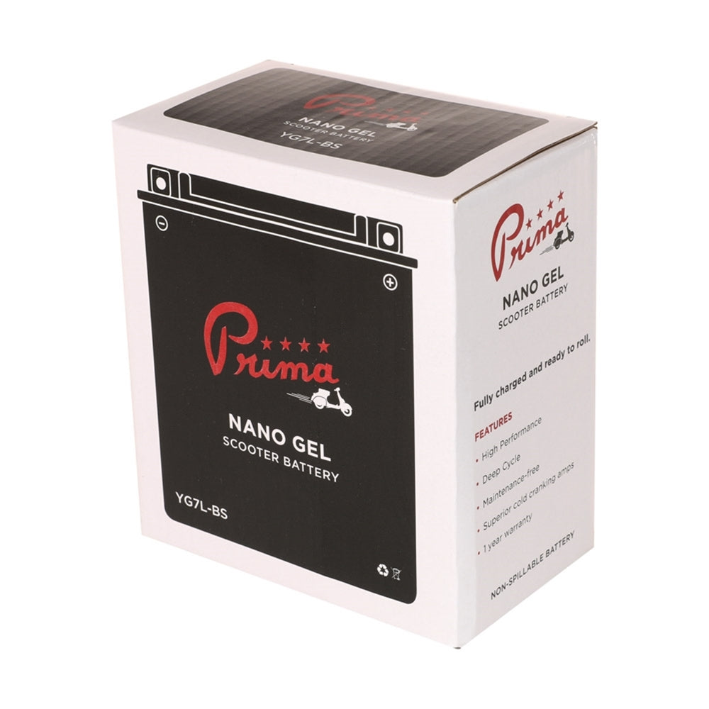 Prima YG7L-BS Scooter Battery - Nano Gel - view 4