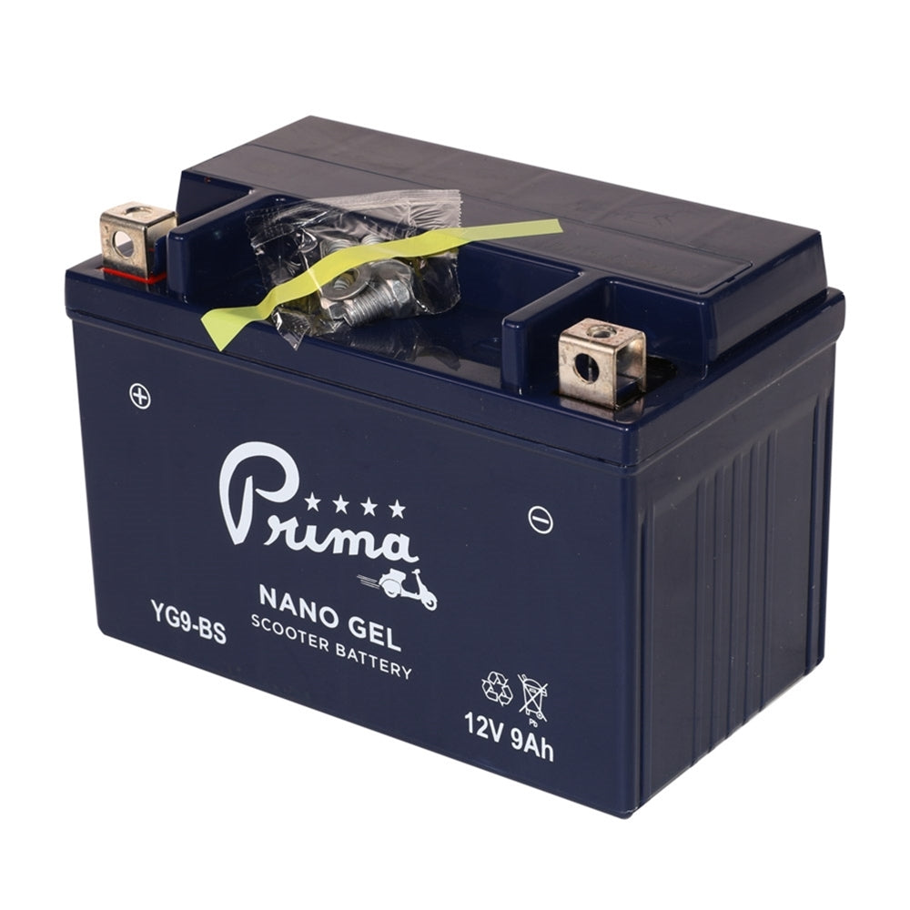 Prima Gel Battery (12V YG9-BS); Genuine Hooligan, SYM HD200 - view 3