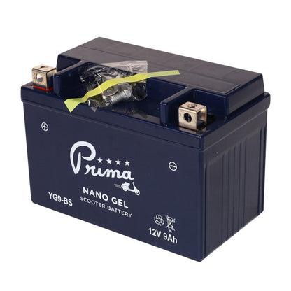 Prima Gel Battery (12V YG9-BS); Genuine Hooligan, SYM HD200 - view 3