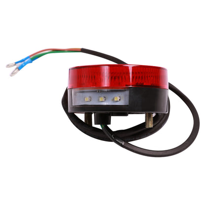 Motorcycle Euro Scrambler Taillight (Black, Round); - view 2