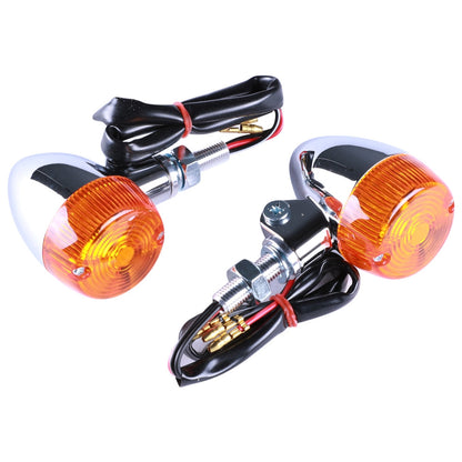 Turn Signal Pair (Chrome, Bullet, Amber Lens); G400C - view 2