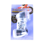 Turn Signal Pair (Chrome, Bullet, Clear Lens); G400C