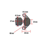 Prima Brake Pads; Piaggio, TGB, Roughhouse 2018+, Genze