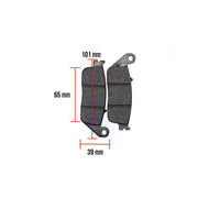 Brake Pads (101 x 39 x 9.8); Kymco, Honda