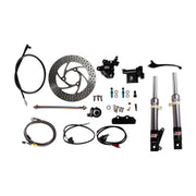 NCY Front End Kit (Titanium Grey, No Rim); Honda Ruckus