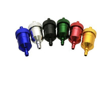 1/4" Aluminum Fuel Filter (Pink), All Makes