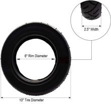 Universal Parts 10x2.5 Tire with Tube - Angled Valve 90° - view 2