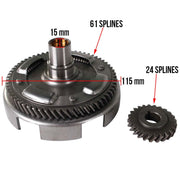 Clutch Gear Assembly (Includes Crankshaft Gear); VMA, VMB