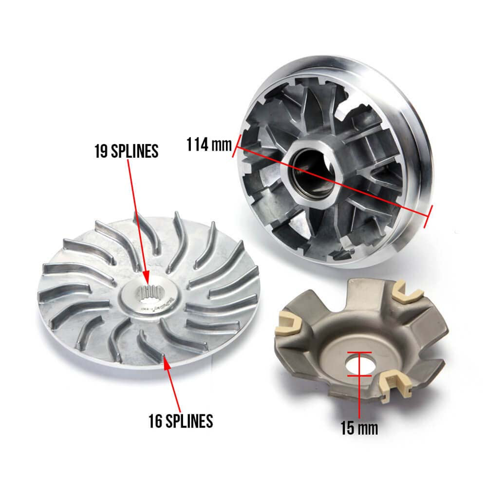 Dr. Pulley Variator; Genuine Buddy 125/150/170i, GY6 - view 3