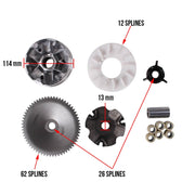 Complete Variator Assembly.; CSC go., QMB139 Scooters