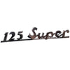 Emblem, 125 Super (script), rear