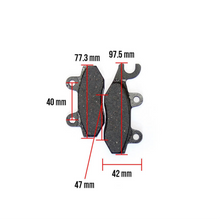 Prima Brake Pads - Royal Alloy, Kymco, Honda - view 2