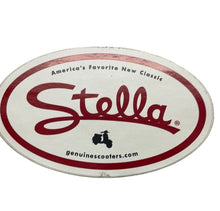 Stella Logo Sticker, White Oval